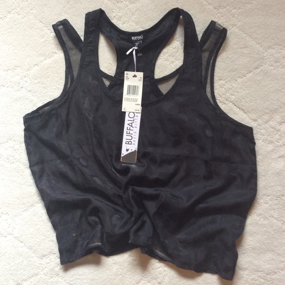Buffalo David Bitton Sheer Tank Top
